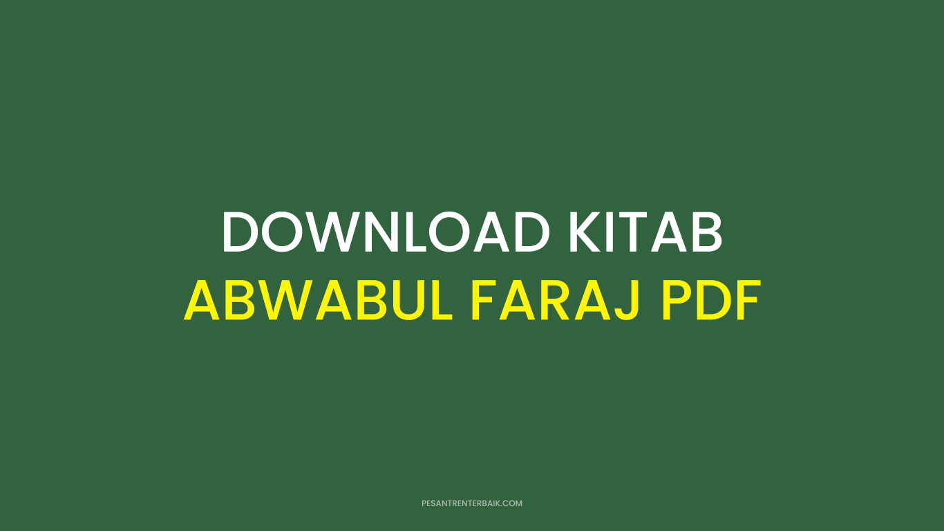 Download Kitab Abwabul Faraj PDF