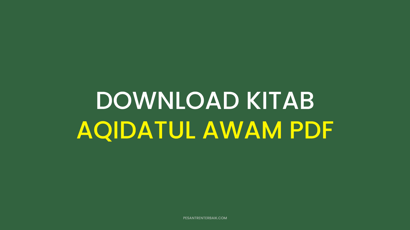 Download Kitab Aqidatul Awam PDF