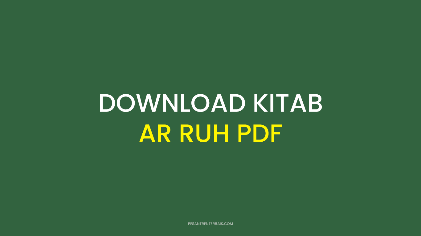 Download Kitab Ar Ruh PDF