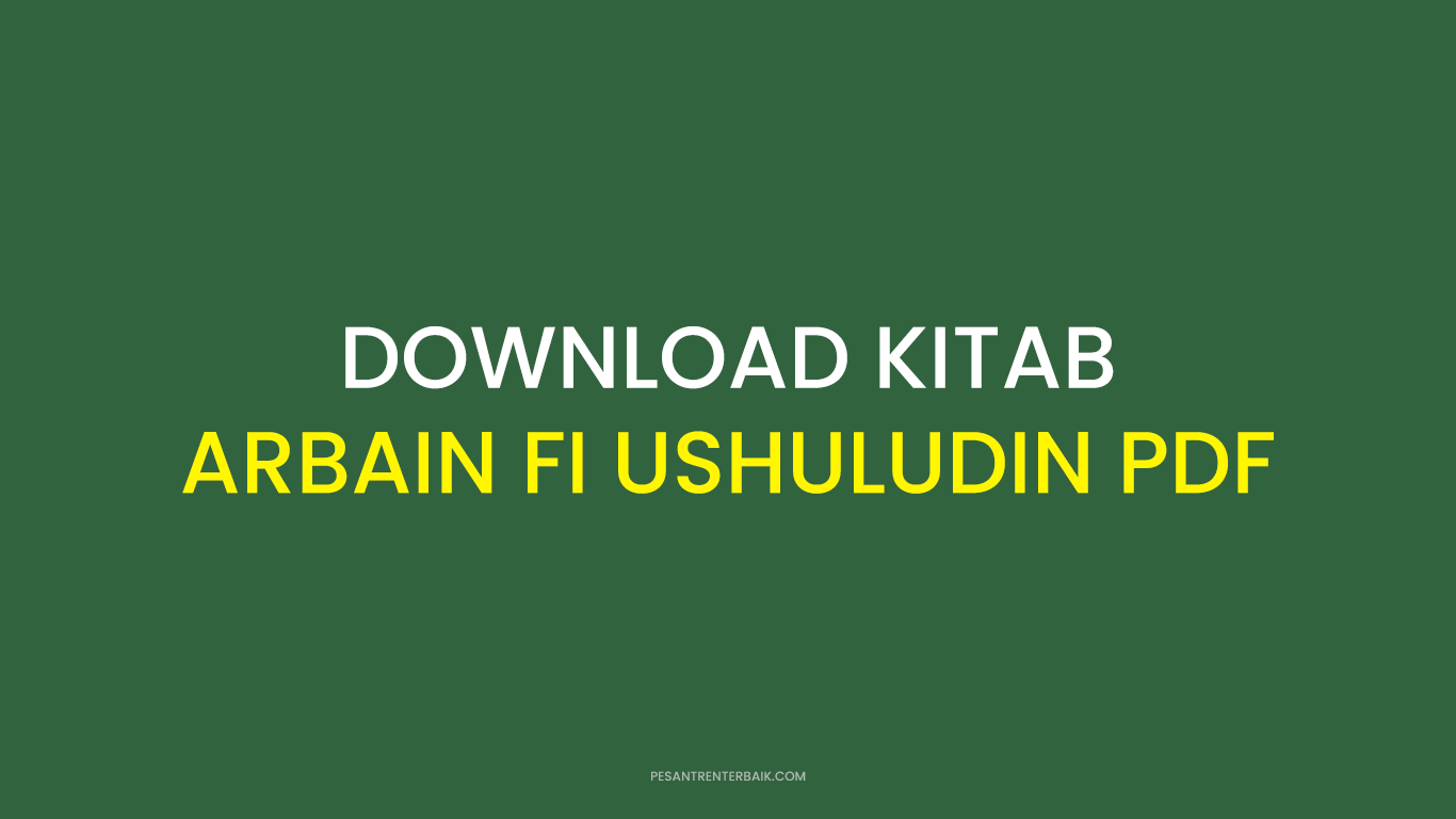 Download Kitab Arbain fi Ushuludin PDF