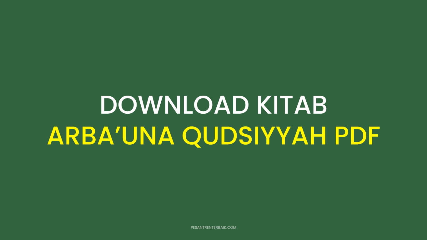 Download Kitab Arba'una Qudsiyyah PDF