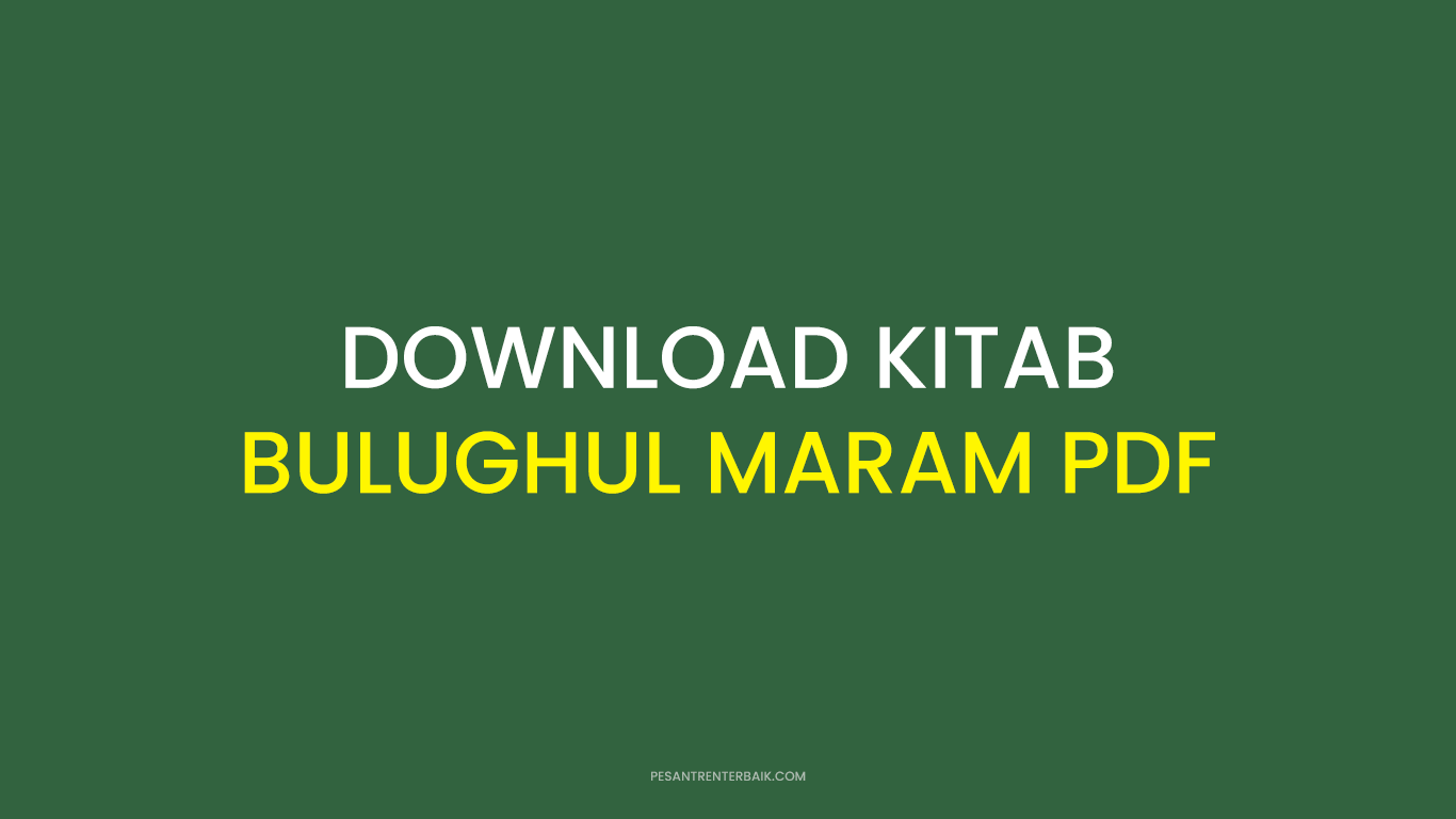 Download Kitab Bulughul Maram PDF