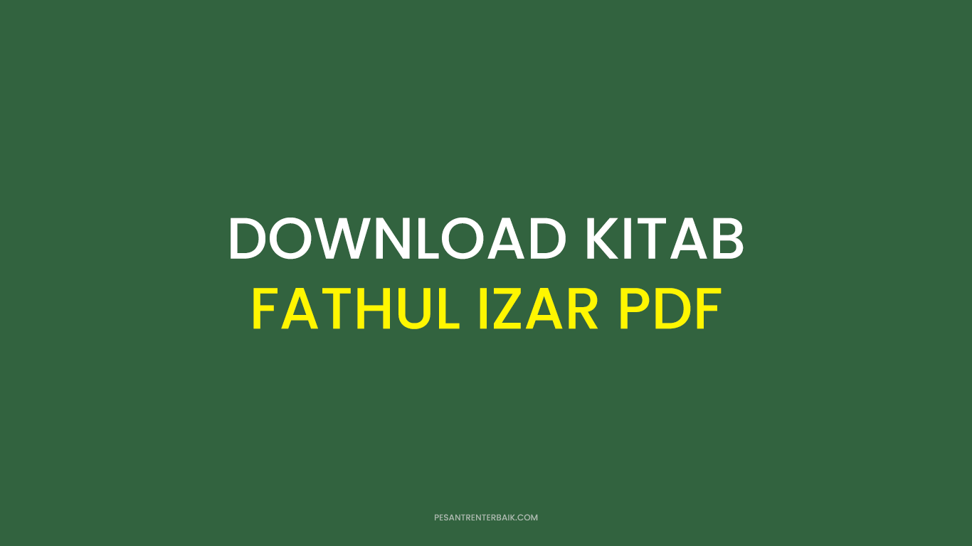 Download Kitab Fathul Izar PDF