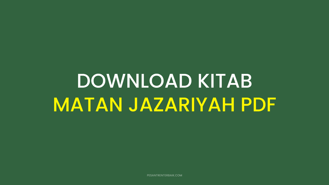 Download Kitab Matan Al Jazariyah PDF