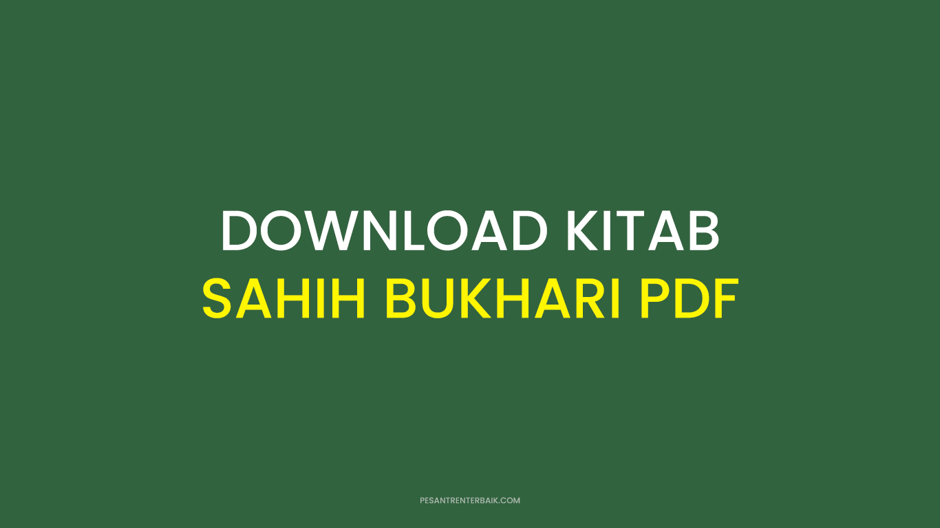 Download Kitab Sahih Bukhari PDF