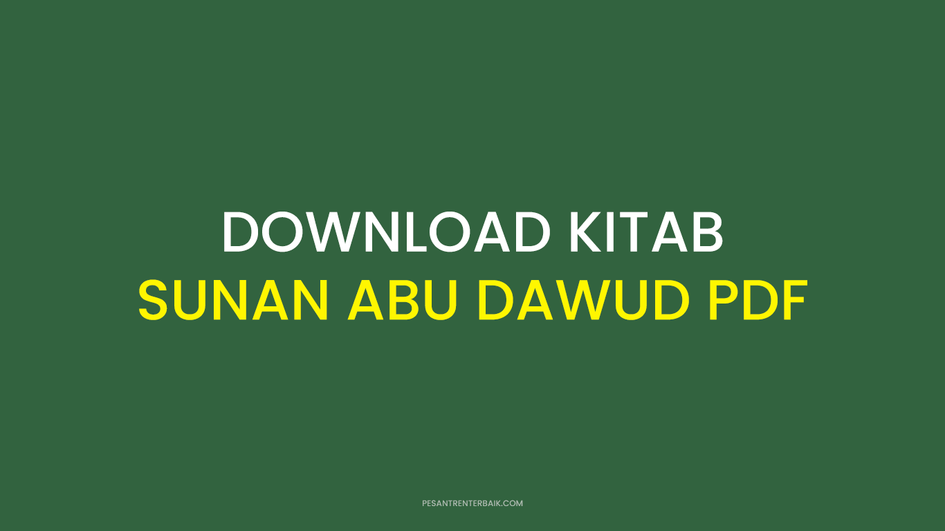 Download Kitab Sunan Abu Dawud PDF